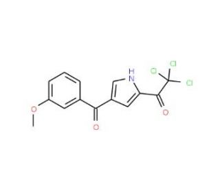 2,2,2-Trichloro-1-[4-(3-methoxybenzoyl)-1H-pyrrol-2-yl]-1-ethanone - chemical structure image