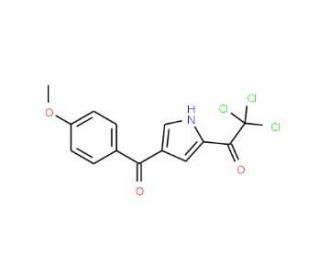 2,2,2-Trichloro-1-[4-(4-methoxybenzoyl)-1H-pyrrol-2-yl]-1-ethanone - chemical structure image