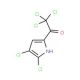 2,2,2-trichloro-1-(4,5-dichloro-1H-pyrrol-2-yl)ethanone (CAS 50371-51-2) - chemical structure image
