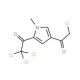 2,2,2-trichloro-1-[4-(chloroacetyl)-1-methyl-1H-pyrrol-2-yl]ethanone - chemical structure image