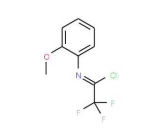 2,2,2-trifluoro-N-(2-methoxyphenyl)ethanecarbonimidoyl chloride - chemical structure image