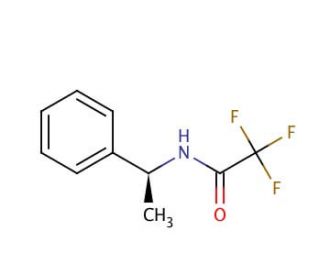 2,2,2-Trifluoro-N-[(S)-&alpha;-methylbenzyl]acetamide (CAS 39995-51-2) - chemical structure image
