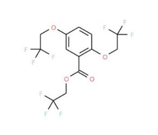 2,2,2-Trifluoroethyl 2,5-Bis(2,2,2-trifluoroethoxy)benzoate (CAS 50778-57-9) - chemical structure image