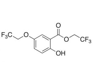 2,2,2-Trifluoroethyl 2-Hydroxy-5-(2,2,2-trifluoroethoxy)benzoate (CAS 106854-80-2) - chemical structure image