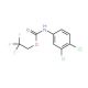 2,2,2-trifluoroethyl 3,4-dichlorophenylcarbamate (CAS 1736-43-2) - chemical structure image