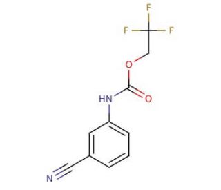 2,2,2-trifluoroethyl 3-cyanophenylcarbamate - chemical structure image