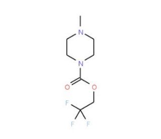 2,2,2-trifluoroethyl 4-methylpiperazine-1-carboxylate - chemical structure image