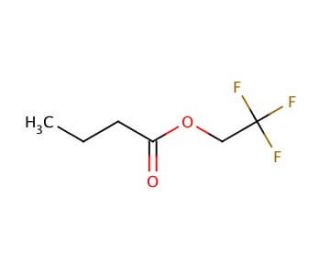 2,2,2-Trifluoroethyl butyrate (CAS 371-27-7) - chemical structure image