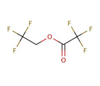 2,2,2-Trifluoroethyl trifluoroacetate (CAS 407-38-5) - chemical structure image