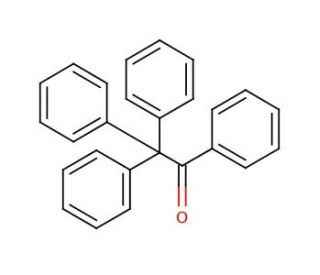2,2,2-Triphenylacetophenone (CAS 466-37-5) - chemical structure image