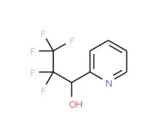 2,2,3,3,3-Pentafluoro-1-pyridin-2-yl-ethanol (CAS 17556-46-6) - chemical structure image