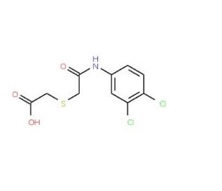2-{[2-(3,4-Dichloroanilino)-2-oxoethyl]-sulfanyl}acetic acid - chemical structure image