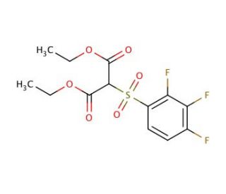 2-(2,3,4-Trifluoro-benzenesulfonyl)-malonic acid diethyl ester - chemical structure image