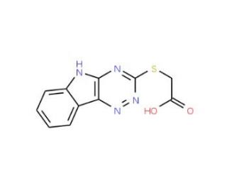 2-(2,3,6-Triazino[5,4-b]indol-2-ylthio)acetic acid - chemical structure image