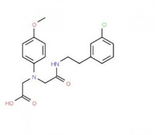 [(2-{[2-(3-Chlorophenyl)ethyl]amino}-2-oxoethyl)-(4-methoxyphenyl)amino]acetic acid - chemical structure image