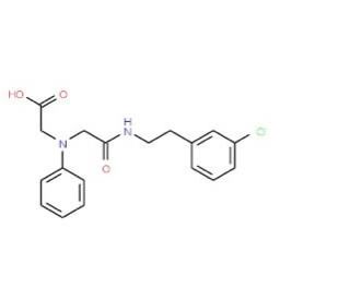 [(2-{[2-(3-Chlorophenyl)ethyl]amino}-2-oxoethyl)-(phenyl)amino]acetic acid - chemical structure image