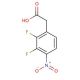 2-(2,3-difluoro-4-nitrophenyl)acetic acid - chemical structure image