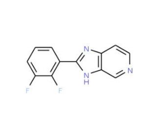 2-(2,3-Difluoro-phenyl)-1H-imidazo[4,5-c]pyridine (CAS 858935-15-6) - chemical structure image