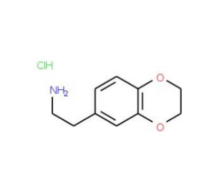 2-(2,3-dihydro-1,4-benzodioxin-6-yl)ethanamine hydrochloride (CAS 22310-84-5) - chemical structure image