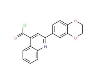 2-(2,3-dihydro-1,4-benzodioxin-6-yl)quinoline-4-carbonyl chloride - chemical structure image