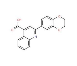 2-(2,3-dihydro-1,4-benzodioxin-6-yl)quinoline-4-carboxylic acid - chemical structure image