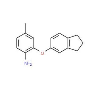 2-(2,3-Dihydro-1H-inden-5-yloxy)-4-methylphenylamine - chemical structure image