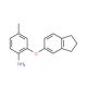 2-(2,3-Dihydro-1H-inden-5-yloxy)-4-methylphenylamine - chemical structure image
