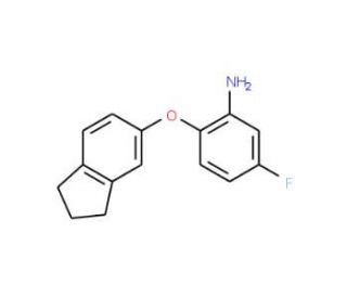 2-(2,3-Dihydro-1H-inden-5-yloxy)-5-fluorophenylamine - chemical structure image