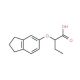2-(2,3-Dihydro-1H-inden-5-yloxy)butanoic acid - chemical structure image