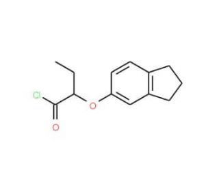 2-(2,3-dihydro-1H-inden-5-yloxy)butanoyl chloride - chemical structure image