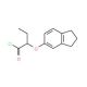 2-(2,3-dihydro-1H-inden-5-yloxy)butanoyl chloride - chemical structure image