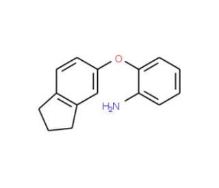 2-(2,3-Dihydro-1H-inden-5-yloxy)phenylamine - chemical structure image