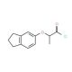 2-(2,3-dihydro-1H-inden-5-yloxy)propanoyl chloride - chemical structure image