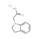 2-(2,3-dihydro-1H-indol-1-yl)acetic acid hydrochloride - chemical structure image