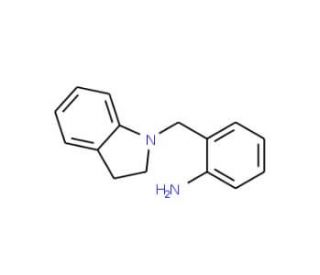 2-(2,3-dihydro-1H-indol-1-ylmethyl)aniline - chemical structure image