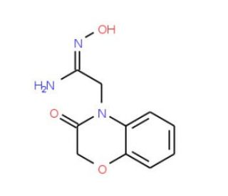 2-(2,3-Dihydro-3-oxo-4H-1,4-benzoxazin-4-yl)acetamidoxime - chemical structure image