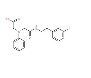 [(2-{[2-(3-Fluorophenyl)ethyl]amino}-2-oxoethyl)-(phenyl)amino]acetic acid - chemical structure image