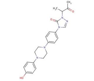 2-[2-(3-Oxobutyl)]-4-{4-[4-(4-hydroxyphenyl)-piperazin-1-yl]-phenyl}-2,4-dihydro-[1,2,4-triazol-3-one (CAS 112559-69-0) - che