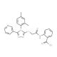 2-{2-[4-(2,4-Dimethyl-phenyl)-5-pyridin-3-yl-4H-[1,2,4]triazol-3-ylsulfanyl]-acetylamino}-benzoic acid - chemical structure i