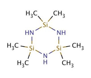 2,2,4,4,6,6-Hexamethylcyclotrisilazane (CAS 1009-93-4) - chemical structure image