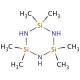 2,2,4,4,6,6-Hexamethylcyclotrisilazane (CAS 1009-93-4) - chemical structure image