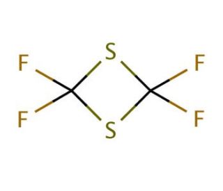 2,2,4,4-Tetrafluoro-1,3-dithietane (CAS 1717-50-6) - chemical structure image