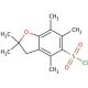 2,2,4,6,7-Pentamethyldihydrobenzofuran-5-sulfonyl chloride (CAS 154445-78-0) - chemical structure image