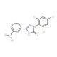 2-(2,4,6-Trichlorophenyl)-1,2-dihydro-5-(3-nitrophenyl)-3H-1,2,4-triazol-3-one - chemical structure image