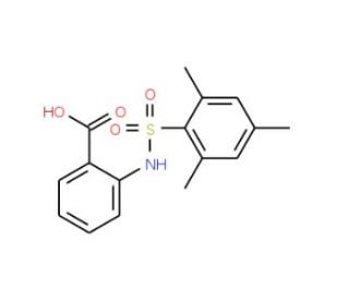 2-(2,4,6-Trimethyl-benzenesulfonylamino)-benzoic acid - chemical structure image