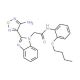 2-[2-(4-amino-1,2,5-oxadiazol-3-yl)-1H-1,3-benzodiazol-1-yl]-N-(2-butoxyphenyl)acetamide - chemical structure image