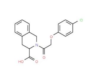 2-[2-(4-Chloro-phenoxy)-acetyl]-1,2,3,4-tetrahydro-isoquinoline-3-carboxylic acid - chemical structure image