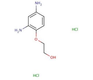 2-(2,4-Diaminophenoxy)ethanol dihydrochloride (CAS 66422-95-5) - chemical structure image