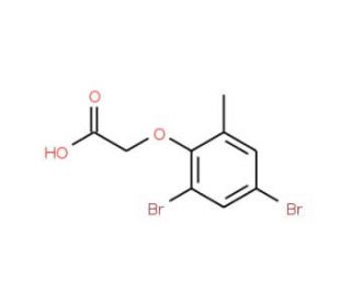 2-(2,4-Dibromo-6-methylphenoxy)acetic acid - chemical structure image
