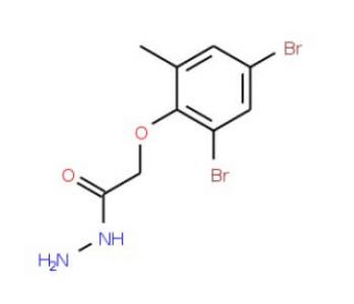 2-(2,4-Dibromo-6-methylphenoxy)acetohydrazide - chemical structure image